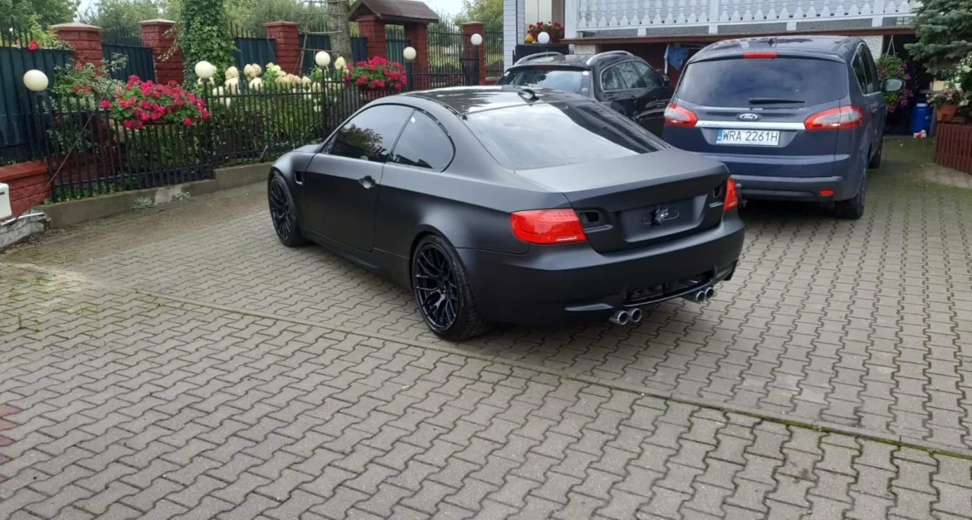 BMW M3 — lakierowanie na czarny mat, lakiernik Radom — zdjęcie 1